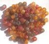 100 4x6mm Autumn Marble Mix Crow Beads
